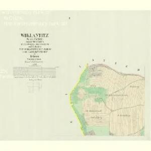 Wiklantitz (Wiklantice) - c8923-1-001 - Kaiserpflichtexemplar der Landkarten des stabilen Katasters
