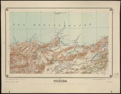 Carte générale du Maroc à l'échelle de 1 : 500 000 e. Oudjda