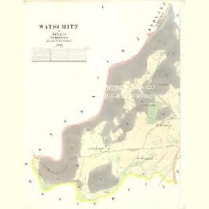 Watschitz - c8303-1-001 - Kaiserpflichtexemplar der Landkarten des stabilen Katasters