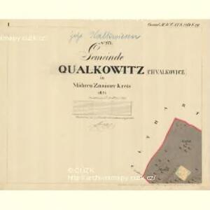 Qualkowitz - m0995-1-001 - Kaiserpflichtexemplar der Landkarten des stabilen Katasters