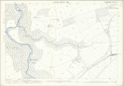 Northumberland (Old Series) XCIII.13 (includes: Haydon; Ridley; Whitfield) - 25 Inch Map
