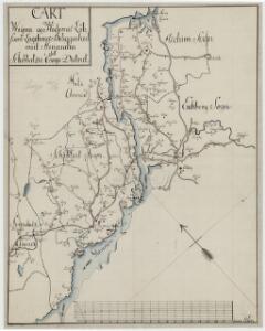 Kartblad 10- Cart over Weyene og Flodernes Løb samt Lægdernes Beliggenhed i det Schibtvetske Compagnie District, verson 1