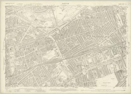 London (1915- Numbered sheets) V.8 (includes: Bethnal Green; Hackney; Poplar Borough; Stepney) - 25 Inch Map