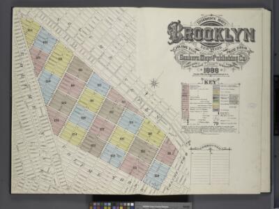 Insurance Maps of the Brooklyn city of New York Volume Five. Published by the Sanborn map co. 117, Broadway, New York. 1888.