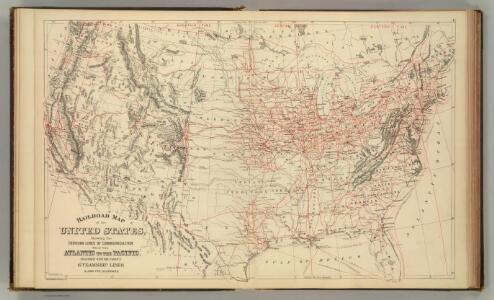 Railroad map U.S.