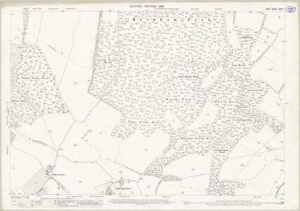 Kent XXXII.1 (includes: Bredhurst; Detling; Gillingham) - 25 Inch Map
