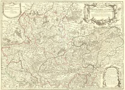 Carte des Comtéz de Hainaut de Namur et de Cambresis