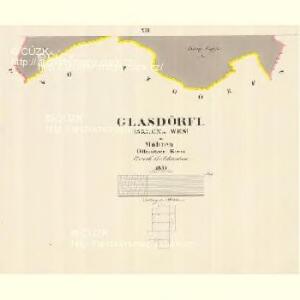 Glasdörf (Sklena Wes) - m2733-1-009 - Kaiserpflichtexemplar der Landkarten des stabilen Katasters