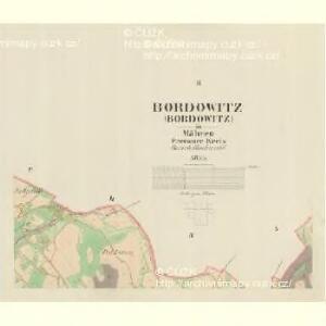 Bordowitz - m0166-1-002 - Kaiserpflichtexemplar der Landkarten des stabilen Katasters