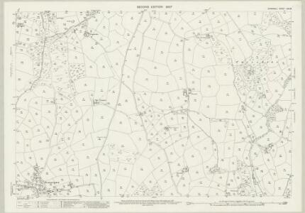 Cornwall LXX.16 (includes: Constantine; Wendron) - 25 Inch Map