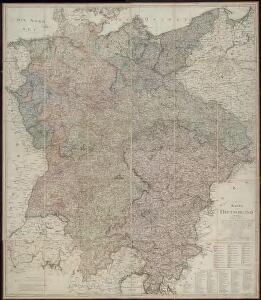 Karte von Deutschland, in IV Blättern entworfen im Jahre 1805, und nach den, durch die Bundesacte der Reinschen Conföderation, datirt Paris vom 12ten Julius 1806, ingleichen nach den, durch die verschiedenen Tausch- und Pacifications Verträge