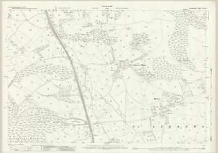 Glamorgan XLVII.9 (includes: Michaelston Le Pit; St and rews Major; Wenvoe) - 25 Inch Map