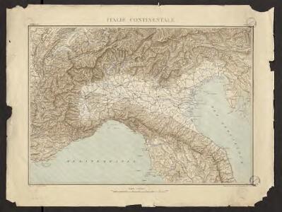Géographie. croquis n1, Italie continentale