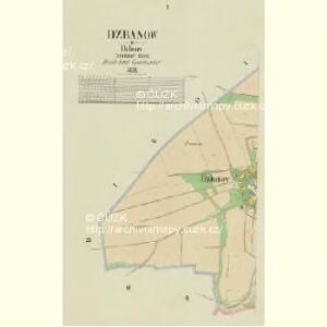 Dzbanow - c1641-1-001 - Kaiserpflichtexemplar der Landkarten des stabilen Katasters
