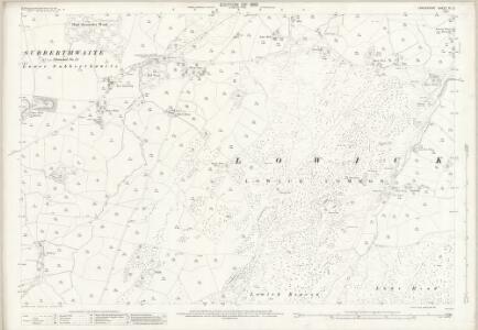Lancashire XI.3 (includes: Colton; Egton With Newland; Lowick; Subberthwaite) - 25 Inch Map