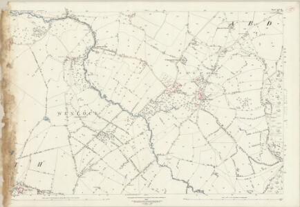Shropshire LXV.10 (includes: Abdon; Clee St Margaret; Heath; Tugford) - 25 Inch Map