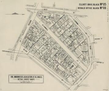 Elliott Bros'. Block No.115; Herald Office Block No.118, 15.9.22 (b&w)