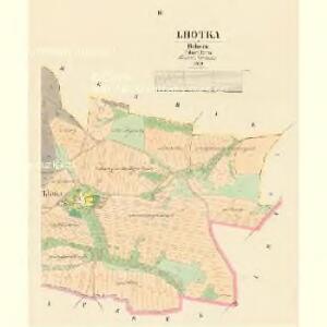 Lhotka - c3956-1-002 - Kaiserpflichtexemplar der Landkarten des stabilen Katasters