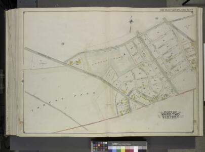 Queens, Vol. 2, Double Page Plate No. 44; Part of     Ward Two Newtown; [Map bounded by Union Turnpike, Hoffman Boulevard, Lefferts    Ave., Muller Ave.; Including Augustin Ave, Newtown Road, Boundary line between   Jamaica and Newtown, Long Island R.