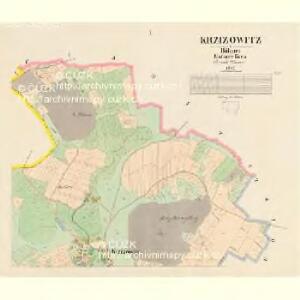 Krzižowitz - c3673-1-001 - Kaiserpflichtexemplar der Landkarten des stabilen Katasters