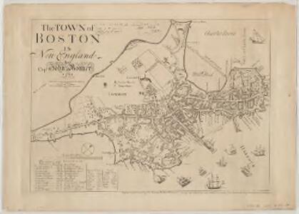 The town of Boston in New England