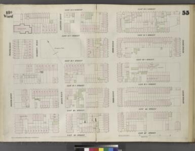 Plate 55: Map bounded by East 22nd Street, Second Avenue, East 17th Street, Fourth Avenue.