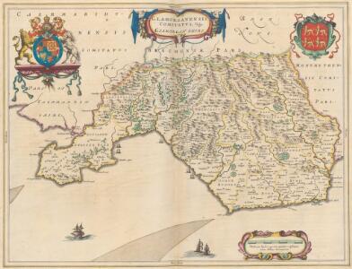 Glamorganensis Comitatus; Vulgo Glamorgan Shire. [Karte], in: Theatrum orbis terrarum, sive, Atlas novus, Bd. 4, S. 409.