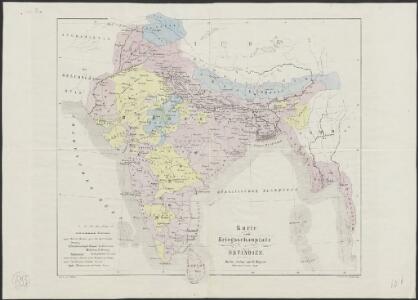 Karte vom Kriegsschauplatz in Ostindien