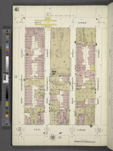 Manhattan, V. 2, Plate No. 41 [Map bounded by 6th Ave., W. 20th St., 5th Ave., W. 17th St.]