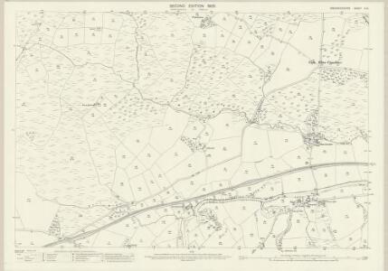 Brecknockshire X.15 (includes: Penbuallt; Treflys) - 25 Inch Map