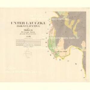 Unter Lauczka (Dolni Lauczka) - m0509-1-004 - Kaiserpflichtexemplar der Landkarten des stabilen Katasters