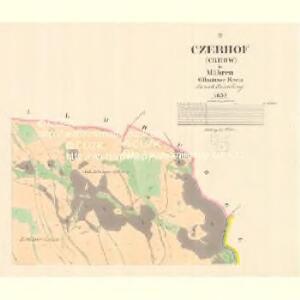 Czerhof (Crhow) - m0335-1-002 - Kaiserpflichtexemplar der Landkarten des stabilen Katasters
