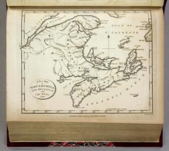 New Map of Nova Scotia, New Brunswick and Cape Breton.