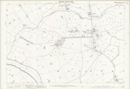 Cheshire XLVII.13 (includes: Coddington; Golborne Bellow; Golborne David; Handley; Lea Newbold) - 25 Inch Map