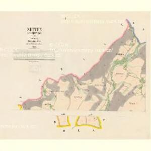 Zetten (Cettenow) - c0748-1-001 - Kaiserpflichtexemplar der Landkarten des stabilen Katasters