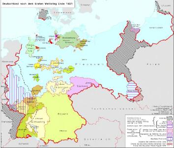 Deutschland nach dem Ersten Weltkrieg Ende 1921
