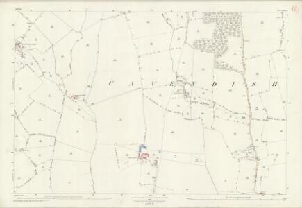 Suffolk LXII.16 (includes: Cavendish; Clare; Poslingford) - 25 Inch Map