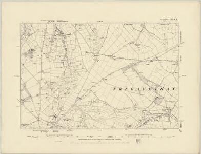 Cornwall LV.NW - OS Six-Inch Map