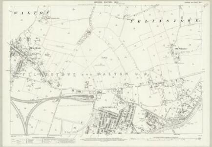 Suffolk XC.1 (includes: Felixstowe) - 25 Inch Map