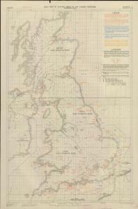 RAF map of Danger Areas in the United Kingdom (Permanent sites)