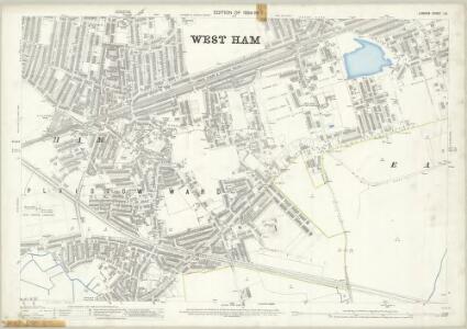 London (Edition of 1894-96) LIV (includes: East Ham; West Ham) - 25 Inch Map