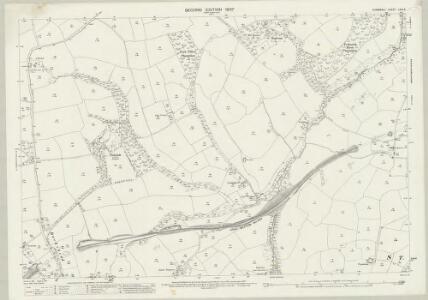 Cornwall LVIII.5 (includes: Probus; St Clement) - 25 Inch Map