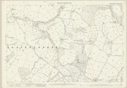 Monmouthshire XXIV.12 (includes: Llan Gwm; Llantrisaint Fawr; Shirenewton) - 25 Inch Map