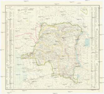 Carte du Congo Belge