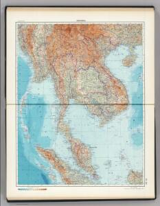 131-132.  Indochina.  The World Atlas.