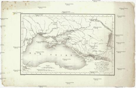 Carte du pourtour septentrional de la Mer Noire