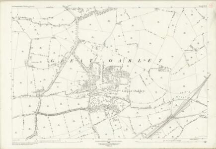 Northamptonshire XVII.10 (includes: Cottingham; Middleton; Oakley) - 25 Inch Map