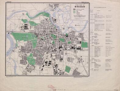 Town Plan of Dessau Scale 1 : 10,000 [GSGS No 4480]