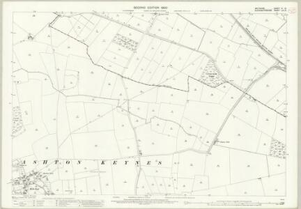 Wiltshire IV.12 (includes: Ashton Keynes; Leigh; South Cerney) - 25 Inch Map