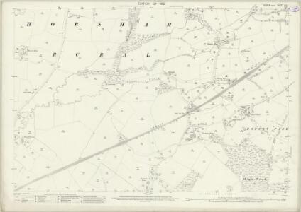 Sussex XIV.1 (includes: Horsham Rural) - 25 Inch Map